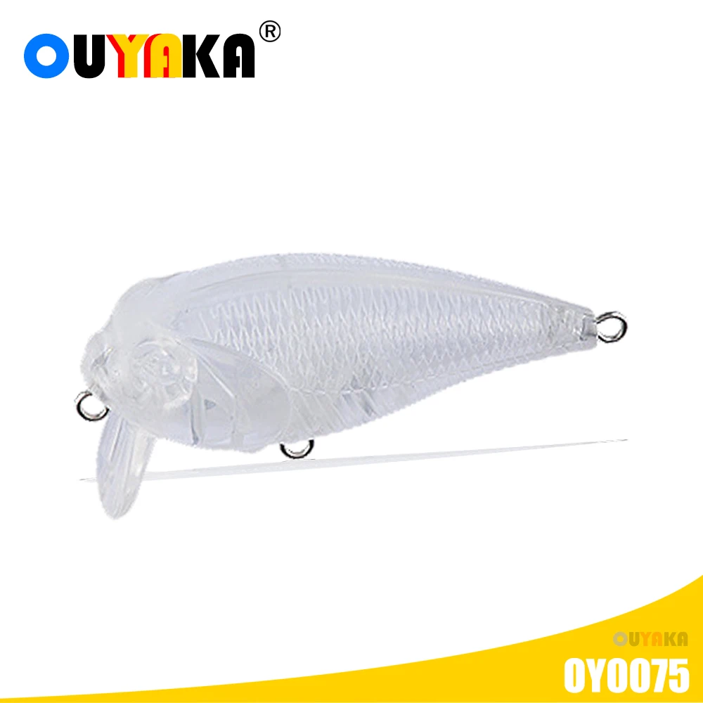 Blank Unpainted Lure Crankbait Isca Artificial Weights 7g 55mm ABS Diy Pesca Winter Fishing Accessories Pike Goods Leurre Angeln