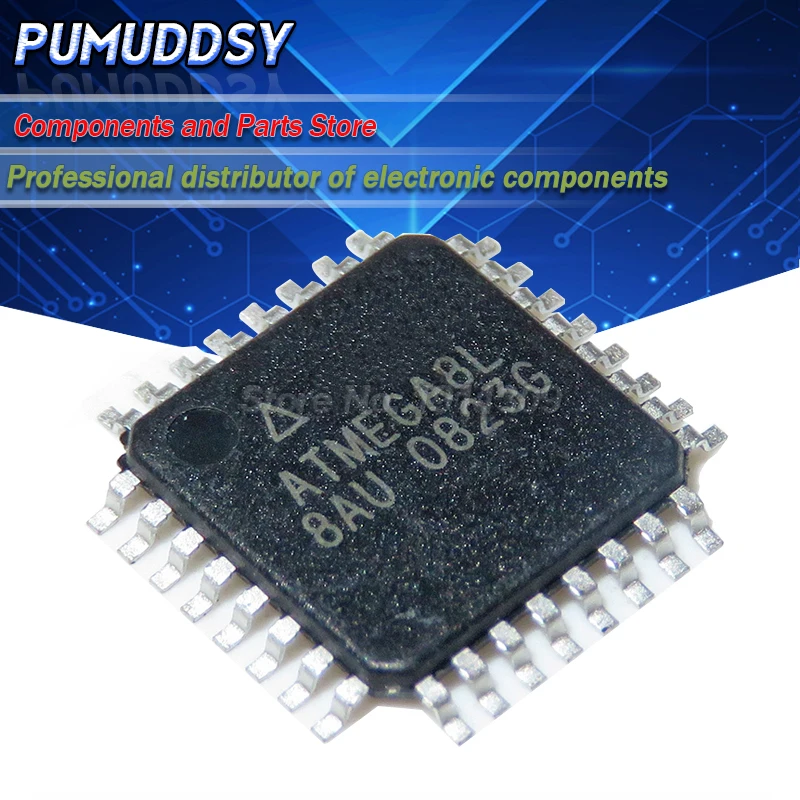 50PCS ATMEGA8L-8AU ATMEGA8A-AU ATMEGA8L ATMEGA8A ATMEGA8 QFP32 IC