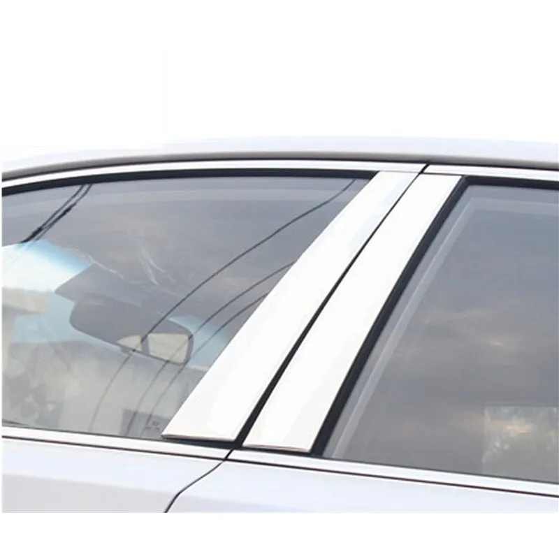 

Stainless steel window chrome pillar posts cover trim molding garnish 6pcs for Kia K4 2017 2018