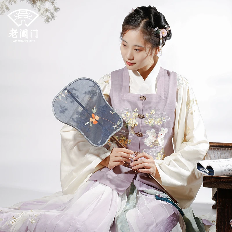 |flower ROM longer handle zizhu round fan hanfu deserve to act the role of female palaeowind hanfu fans in antique