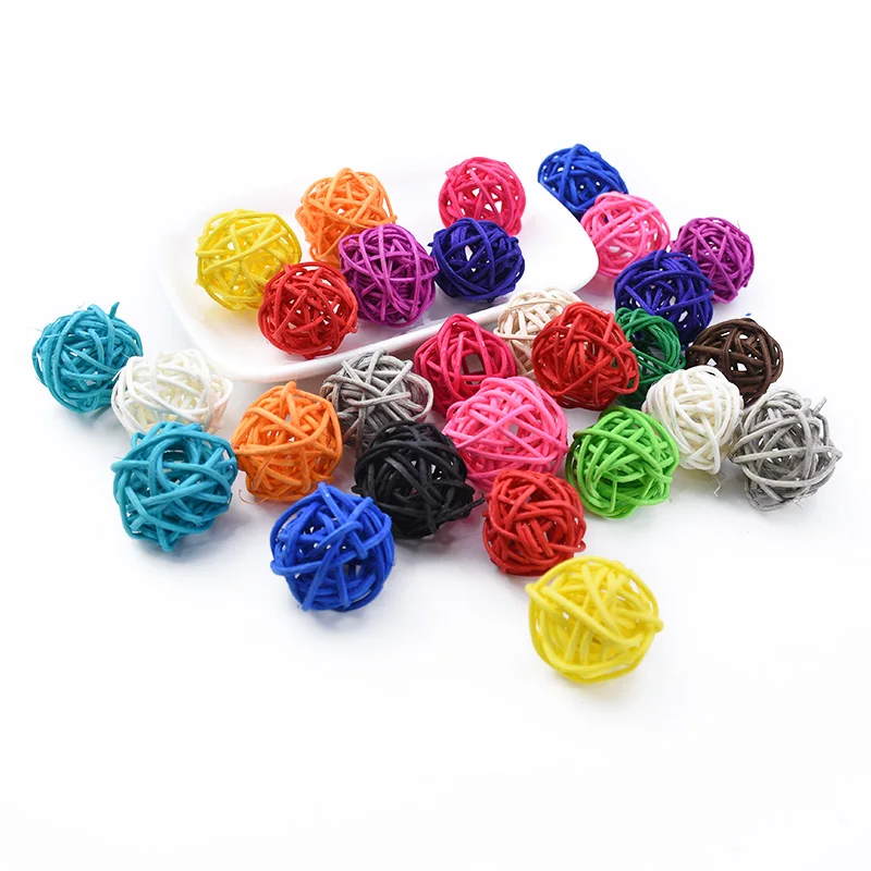 10Pcs Star Sepak Takraw DIY Rattan Ball Christmas Birthday Party Home Wedding Party Ornaments Decoration Supplies Kids Gifts Box