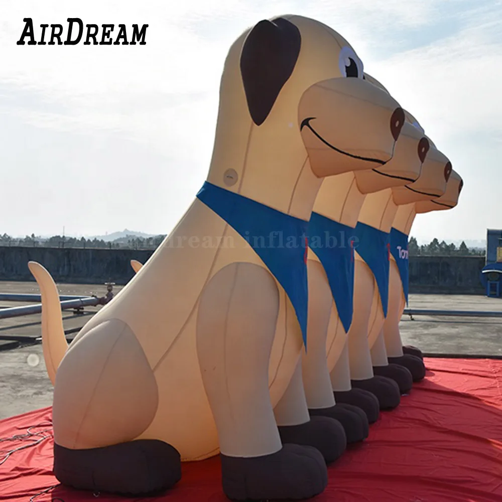 

Lifelike inflatable dog bulldog Dalmatian Labrador Samoyed Golden Retriever Boxer Poodle mascot for zoo Pet shop advertising