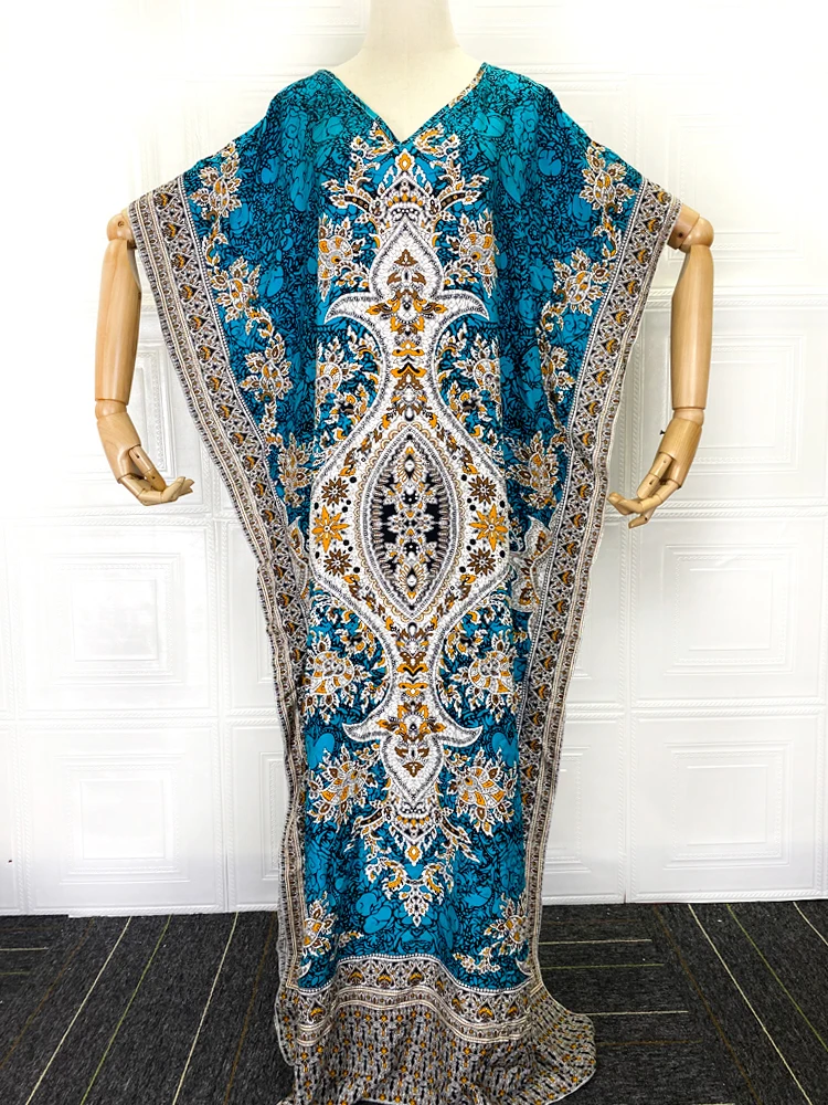 Vestido largo bohemio de verano para mujer, falda larga con estampado Floral para fiesta nocturna, Playa y Turismo, moda de Oriente Medio