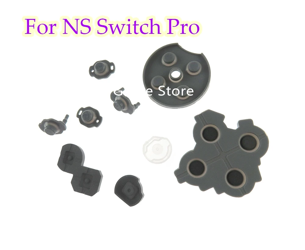 100Sets Switch Pro LR Key Button ZL ZR Controller ABXY Conductive adhesive Repair Parts For NS Switch Console