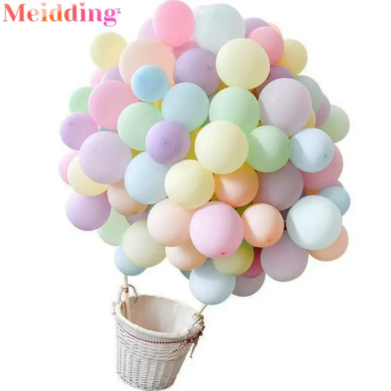 50pcs 10inch Macaron Ballons Pastel Candy Balloons Birthday Party Decorations Baby Shower Colorful Air Ball Wedding Arch Baloons