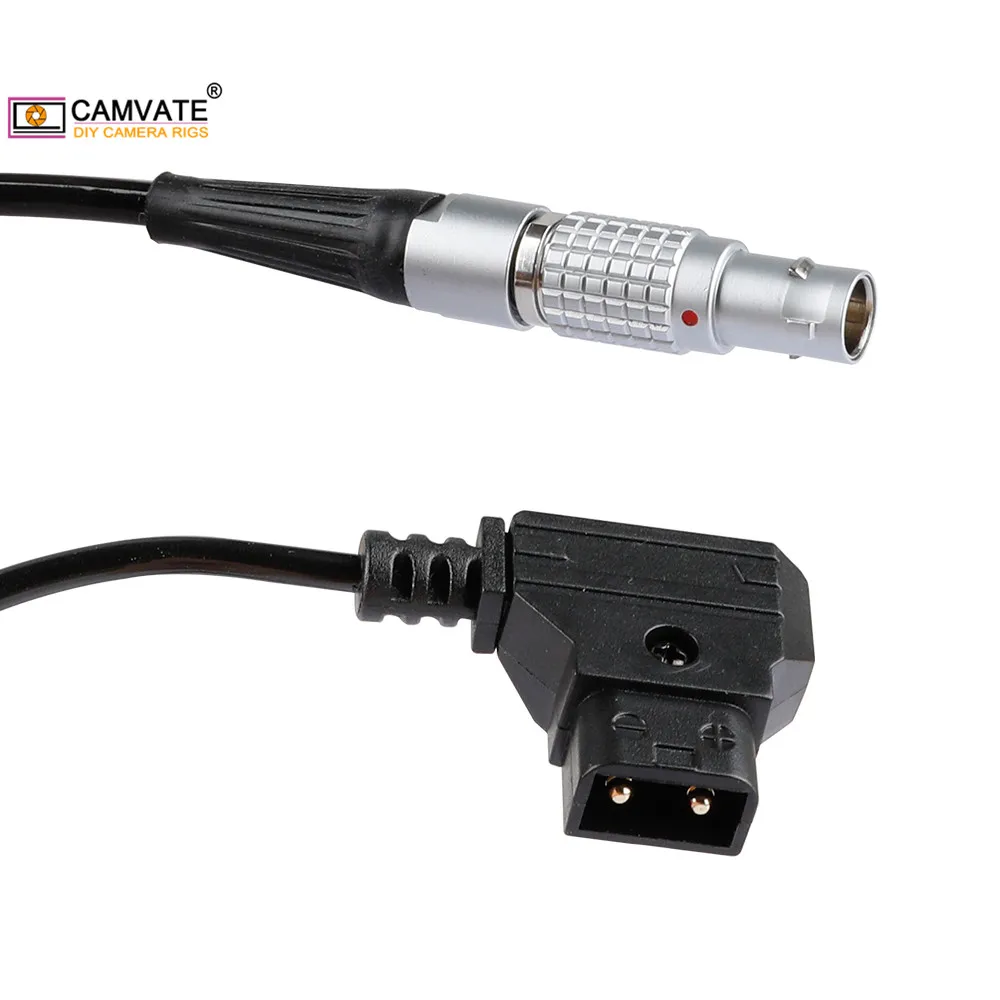 CAMVATE ذكر D-الحنفية إلى LEMO FGG 0B 2 دبوس ذكر ملفوف كابل الطاقة ل Teradek ، Paralinx ، سينيغيرز ، شبح العين ، جاء التلفزيون ، Serv برو