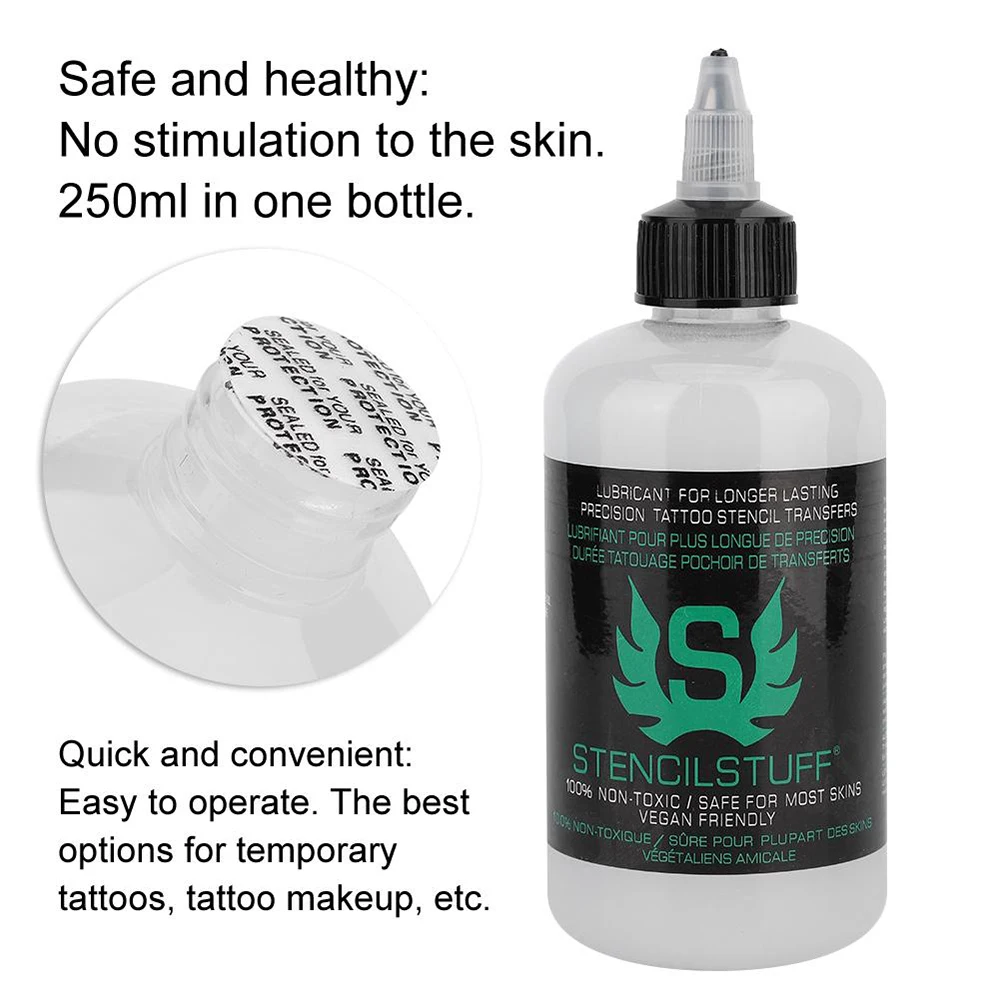 Estêncil de tatuagem profissional, gel mágico, copiadora térmica, transferência de tatuagem, solução de material, creme, tinta, 30 ml, 120 ml, 250ml