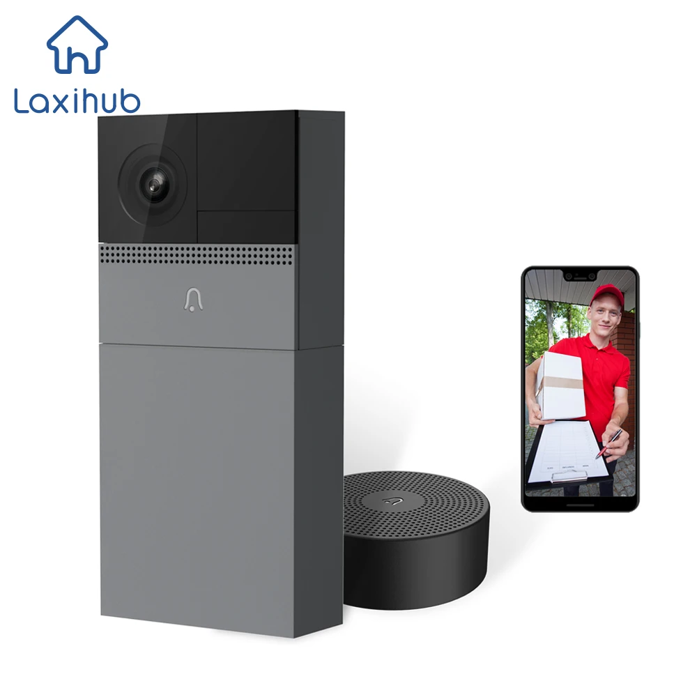 Sonnette de porte intelligente sans fil avec caméra, Wi-Fi 1080P, interphone de sécurité, vidéo IP pour la maison, alarme IR, IP65, sonnerie tendance, caméras à batterie électronique