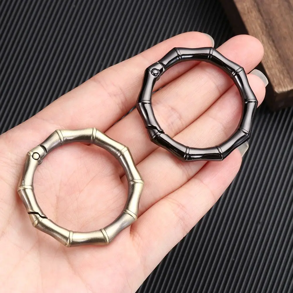 25cm/31cm Spring Ring Round Push Trigger Key Buckles Clips Snap Hooks Rings Plated Gate Carabiner Handbags Purses Accessories