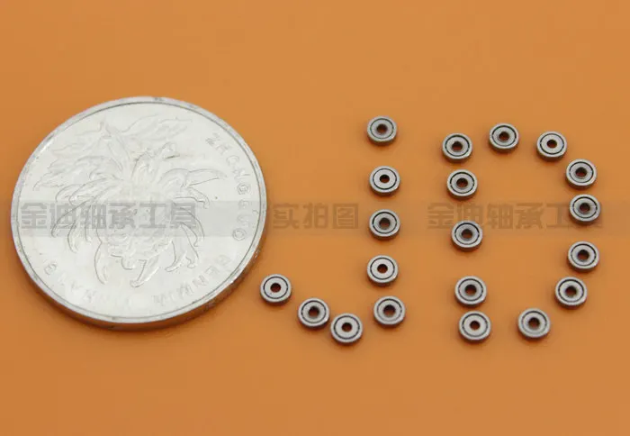 20pcs piccolo cuscinetto in miniatura per modello giocattolo L-415ZZ 681ZZ full ball size 1*3*1mm in miniatura piccolo cuscinetto in acciaio inossidabile