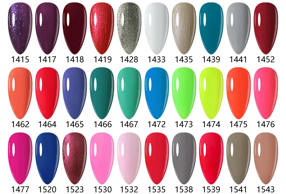 Clou Beaute 8ml Gel-Nagellack Bunter Glitzer UV-Nagelgel Vernis Semi-Permanent Glasflasche Blau Grün Weiß Aushärtbares Gel-Nagellack – Detail 12