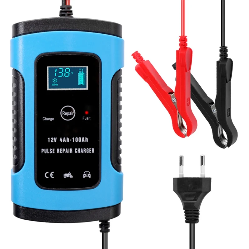 

2021 Charger Car Battery Starter Jump Power Booster 12V Smart Auto Pulse Repair Charger