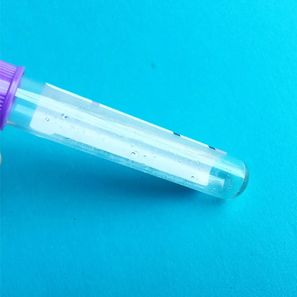 Disposable Sterile vacuum blood collection tube with EDTAK2, Purple lid Anticoagulation tube 5ml with CE, PET/Glass tube 100/PK