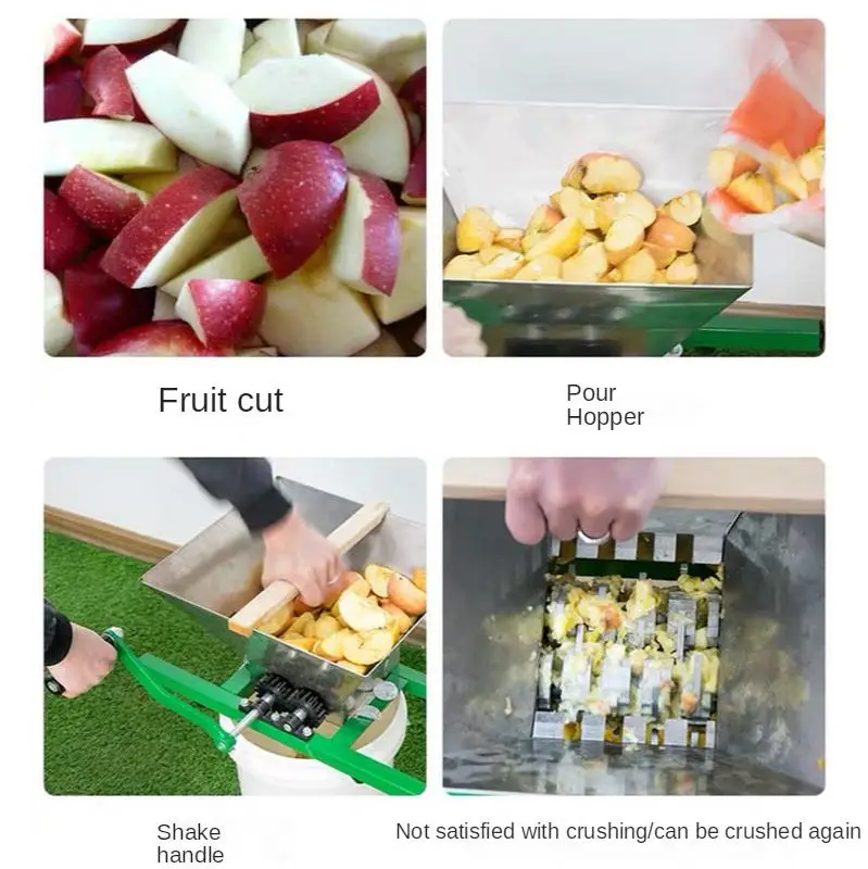 7L manual stainless steel apple grape grinder European manual hard fruit and vegetable grinder