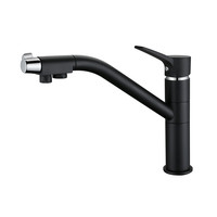 Kitchen Faucet Tri Flow Reverse Osmosis 3 Way Drink RO Water Tap High Quality Wholesale 360 Swivel Chrome Or Matte Black