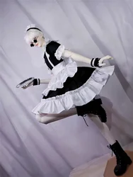 BJD doll clothes fsuitable for 1/2 1/3 1/4 1/6 size white cute preppy maid doll accessories