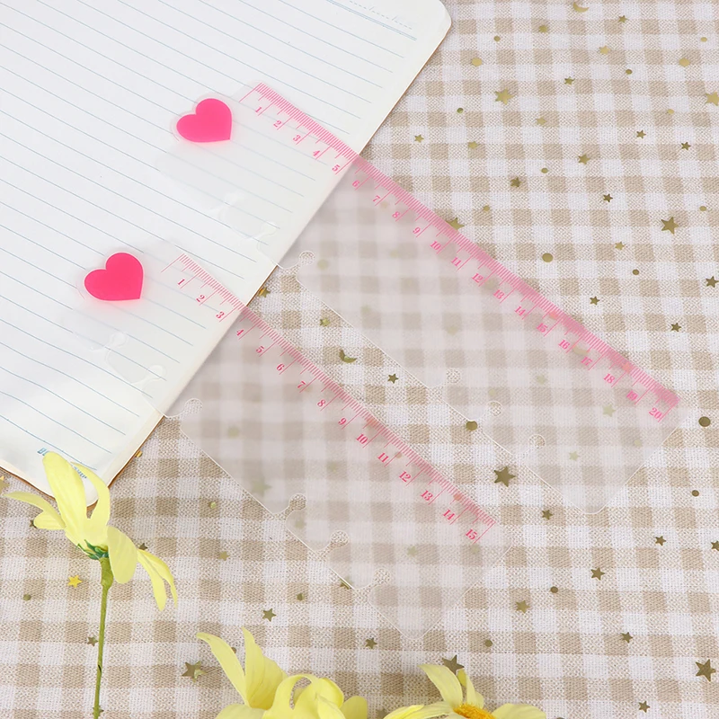 Righello A5 A6 Agenda in PVC per Agenda giornaliera a 6 fori per quaderno a spirale a fogli mobili