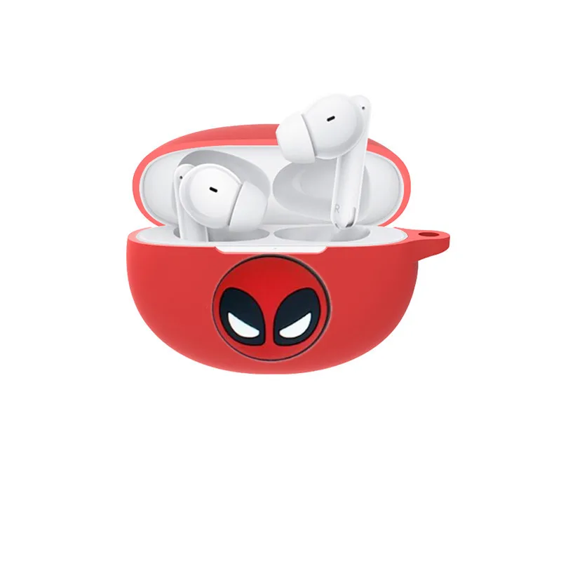 غلاف سماعة أذن من السيليكون الناعم الكرتوني مع خطاف ، سماعة رأس لاسلكية بلوتوث ، غطاء واقي لـ OPPO Enco Free2 2i 3