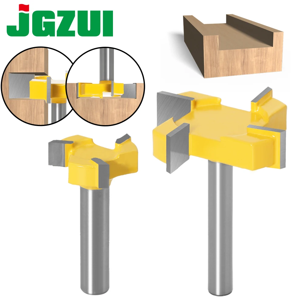 tipo t Slotting Cutter Ferramenta para Madeira Bits Roteador para Madeira Industrial Grade Fresa Edge mm 6.35 mm mm Shank 1pc