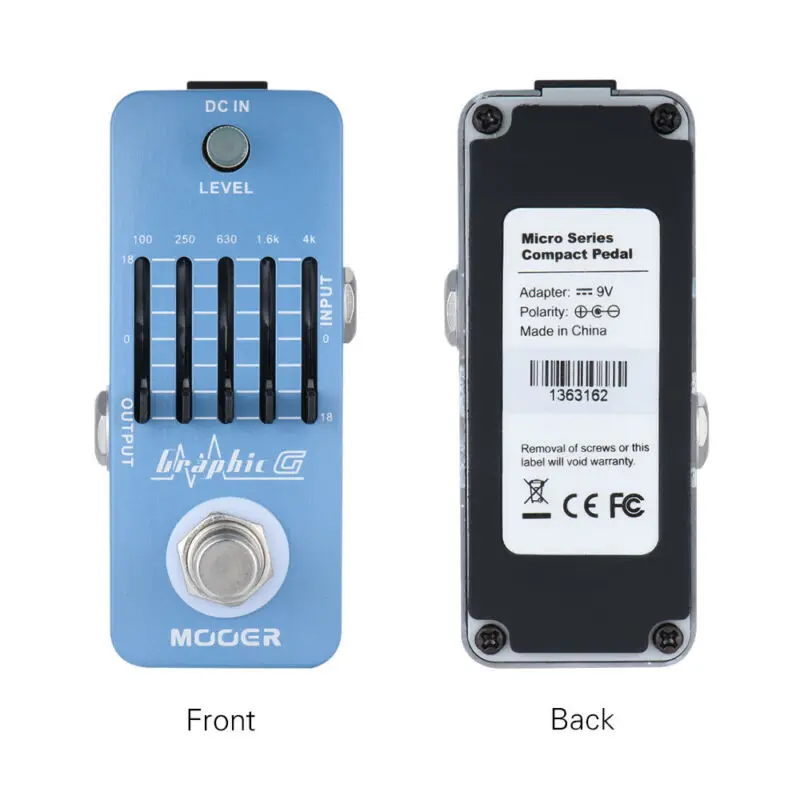 Mooer Meq1 Graphic G Effector Electric Guitar Effect Pedal Guitar Parts Accessories Five Stage Equalization Eq Guitar Equalizer