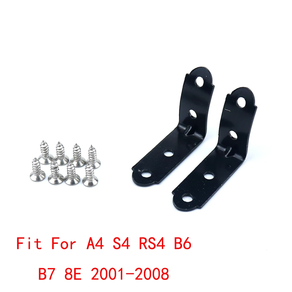 

Glove Box Repair Kit For Audi A4 S4 RS4 B6 B7 8E 2001-2008 With Screws 2PCS Black