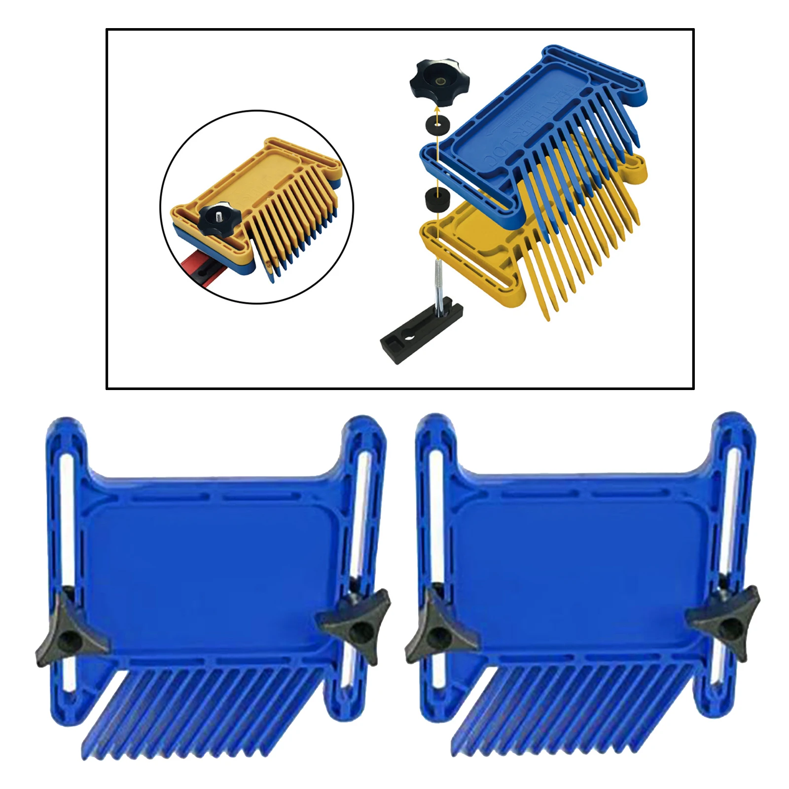 Featherboard Feather Board Woodworking Auxiliary Tool - Used on Table Saw Router, Easy to Install