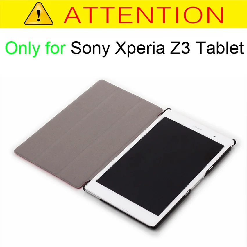 For Sony Xperia Z3 Compact 8 inch Tablet Stand Flip Folio Leather Protective Case PU Leather Stand Cover Folding Case