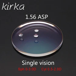 Kirka 1.56 Index Prescription Glasses CYL0-2.0D Myopia Lens Clear Glasses Hard Scratch Resistant Aspheric Optical Woman Man Lens