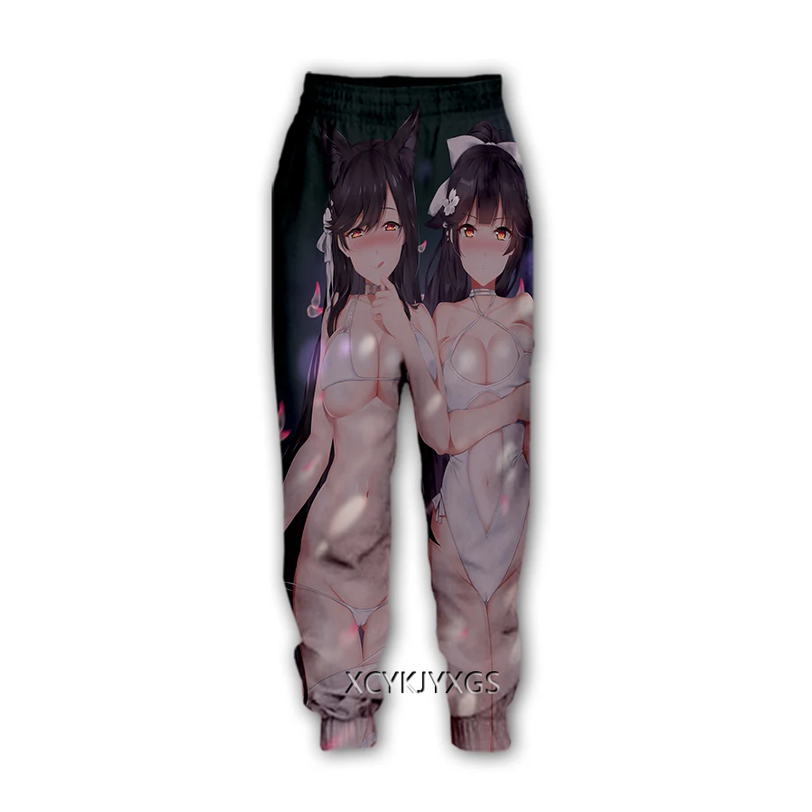 Xinchenyuan 3D ใหม่ผู้ชาย/ผู้หญิงการ์ตูน Anime Girl พิมพ์สบายๆกางเกง Sweatpants กางเกงผู้ชายขาสามส่วน Sweatpants กางเกงขายาวใส่วิ่ง K119