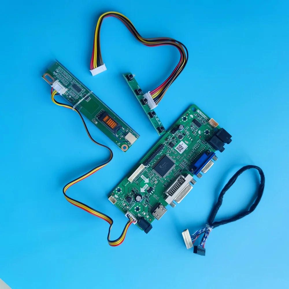 

Плата контроллера M.NT68676 DVI 20pin VGA LCD, плата «сделай сам» для B121EW03 1280X80 0, панель экрана дисплея