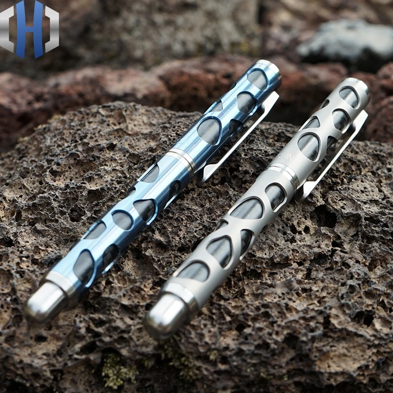 Titanium Alloy Tactical Pen Defense Pen Self-defense Tool Outdoor Survival Portable Writing Pen Multifunction