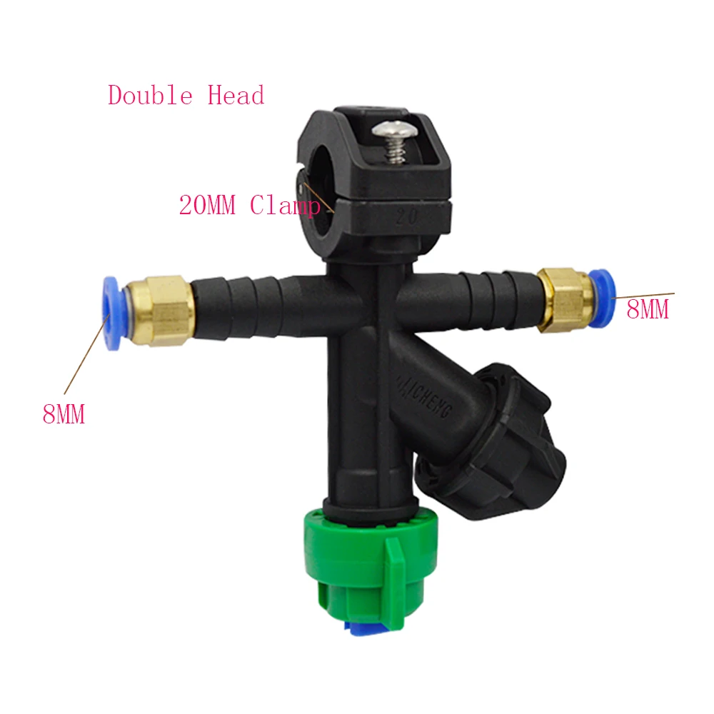 

(15Pieces)Pesticide Sprayer 20MM 25mm Clamp with 8MM Connection Quick Release Nozzle Agriculture Drone Flat Fan Spray Nozzle