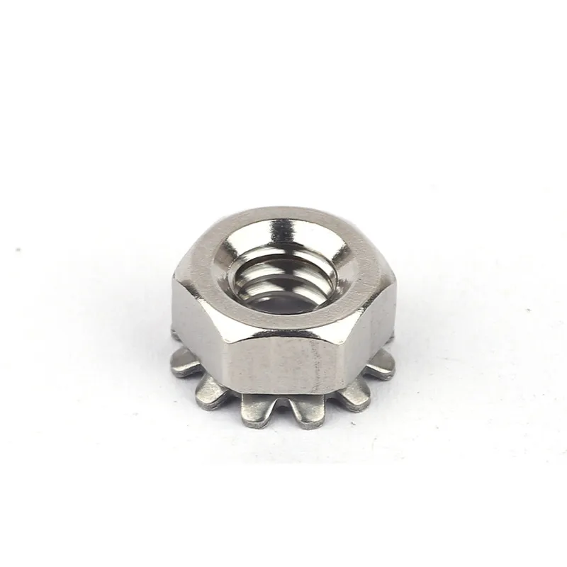 M3 M4 M5 M6 M8 Kep Hex External Star 304 Stainless Steel K-Nuts Multi-Tooth Flower Lock Nut