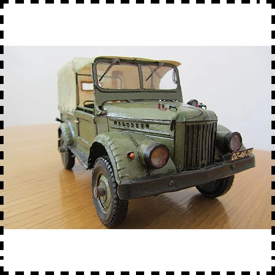 1:25 Scale GAZ-69M Four-wheel Drive Light Truck DIY Handcraft Paper Model Kit Puzzles Handmade Toy DIY