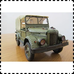 1:25 Scale GAZ-69M Four-wheel Drive Light Truck DIY Handcraft Paper Model Kit Puzzles Handmade Toy DIY