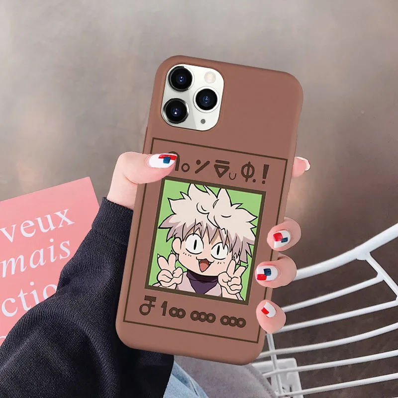 HUNTER x HUNTER HxH فون کیس برائے iPhone 12 11 Pro XS MAX X 7 SE20 X XR 8 Plus Gon Killua Anime Candy Silicone Soft Cover Coque