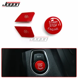 RED Replace Steering Wheel M1 M2 Button With Engine Start Stop Button Cover Trim For BMW F48 F87 F80 F82 F83 F10 F15 F16