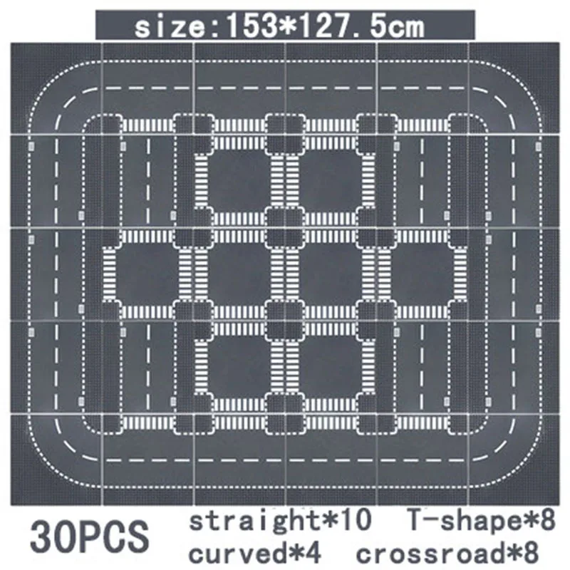 3PCS Klassische Grundplatten Blöcke 32x32 32x16 Punkte Gebäude Grundplatten Ziegel Montage Stadt Straße MOC freunde Stadt Spielzeug – Detail 32