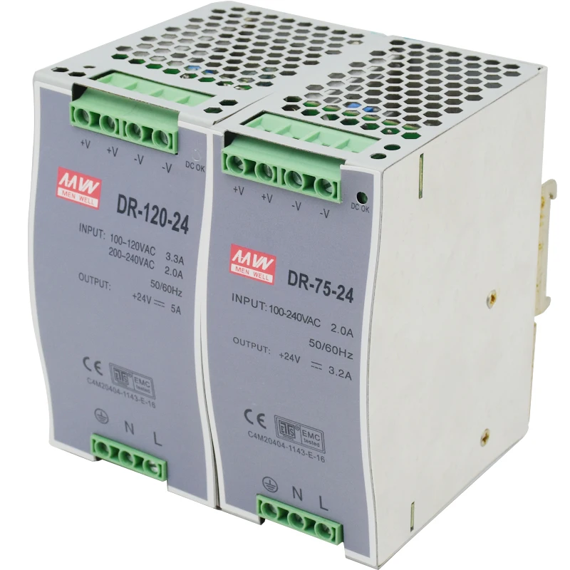 

Rail Switch Power Supply 75W120W Transformer, DC220V to 12V24V, 6.25A, 3.1A, 10A, 5A, Rail Type