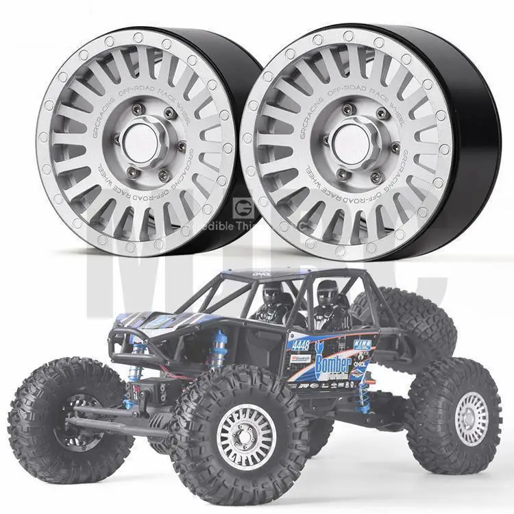 

a pair 2.2 inch metal wheel wheel for 1/10 Rc tracked vehicle Trx4 Mustang Rc4wd axial Scx10 90046 D90 D110 Jimny Cfx Vs4