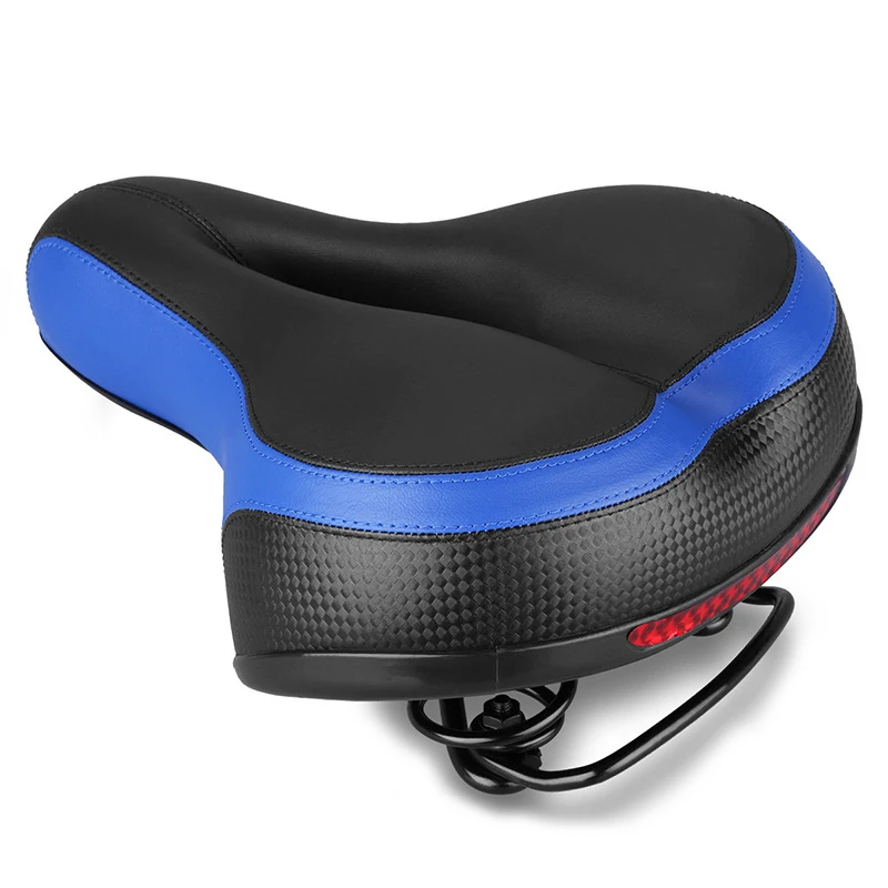 Breathable Bicycle Saddle Bicycle Seat Double Spring Seat Cushion Soft Shock Absorption Comfortable Seat Saddle Riding Equipment