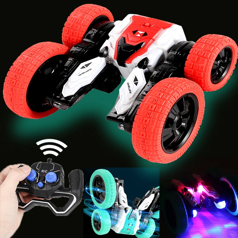 

Rotary Dumper Stunt Remote Control Cars Toy Rollover Twist Fast Rc Car Off Road Double Side Electric Children Kids Toys for Boys