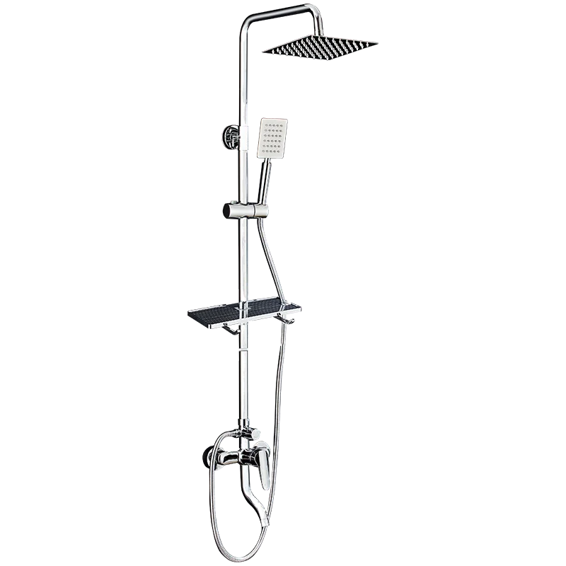 XAOZO Bathroom Shower Set SPA Shower Head Bath Shower Rotatable Mixer With Hand Shower Faucets Rainfall Chrome Showers Copper