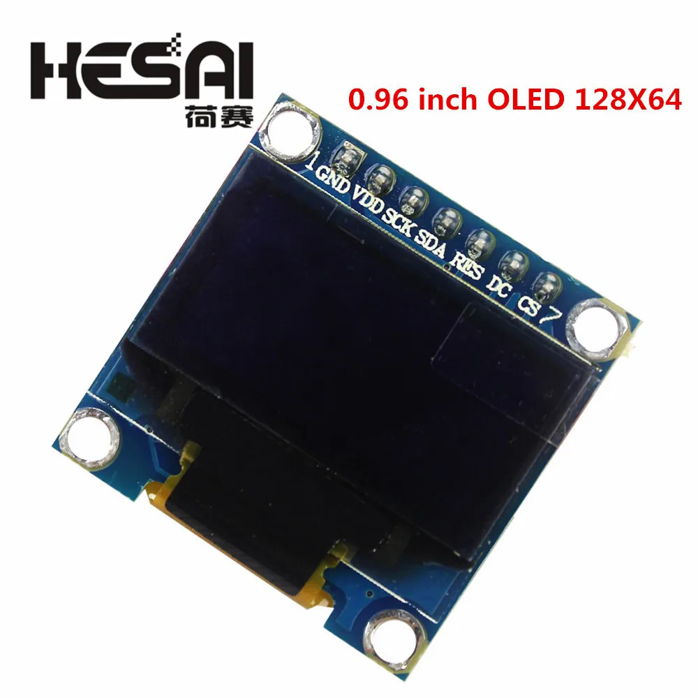 0.96 inch OLED White Display Module 128X64 OLED SPI 7pin Driver Chip SSD1306 For Arduino Diy Kit