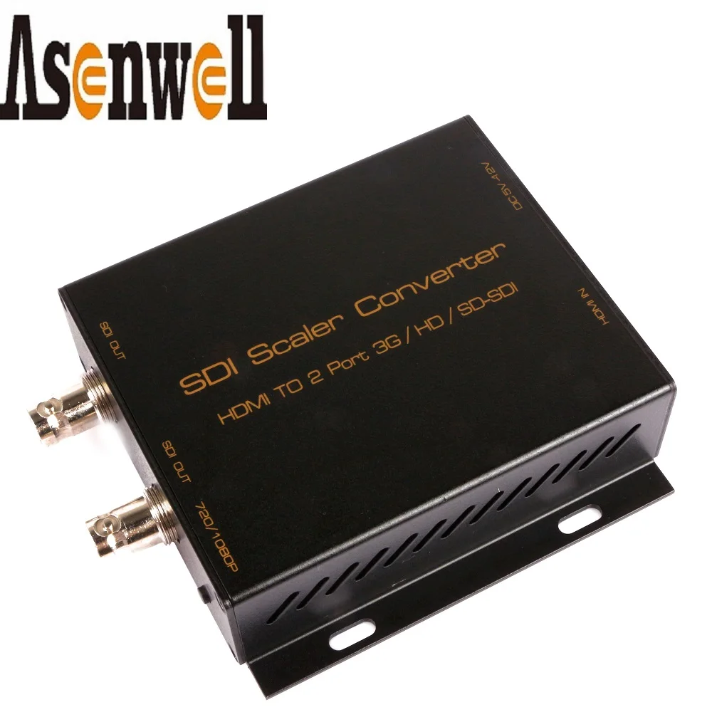 HDMI to SDIx2 Converter Scaler Signal Extend PAL NTSC Signal 1080P 3G HD SD-SDI to HDMI Loopout for CCTV Monitor