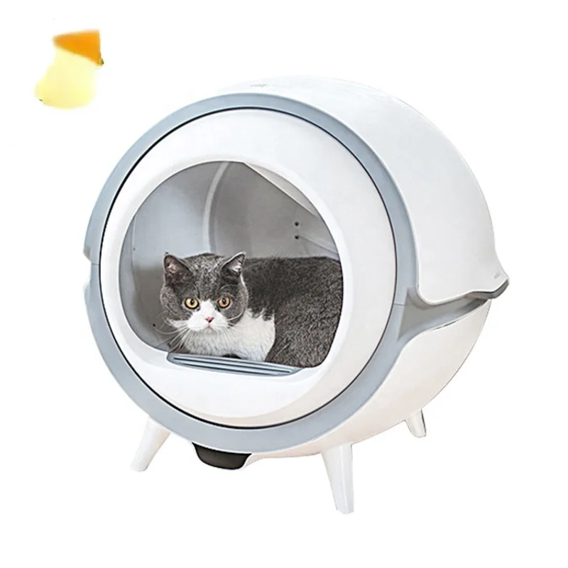 

Smart Intelligent No screw clamp design Pet Cat Litter Box Eco friendly Enclosed Cat Toilet Litter Box