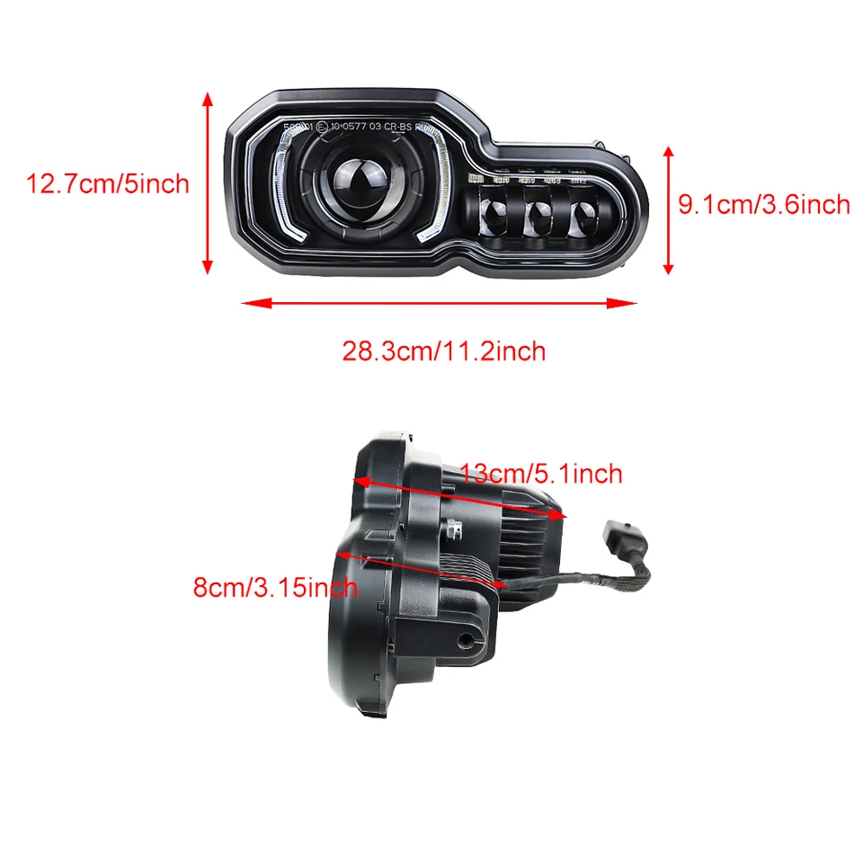 LED ヘッドライト BMW F650GS/F700GS/F800GS F800ADV F800R ハイ