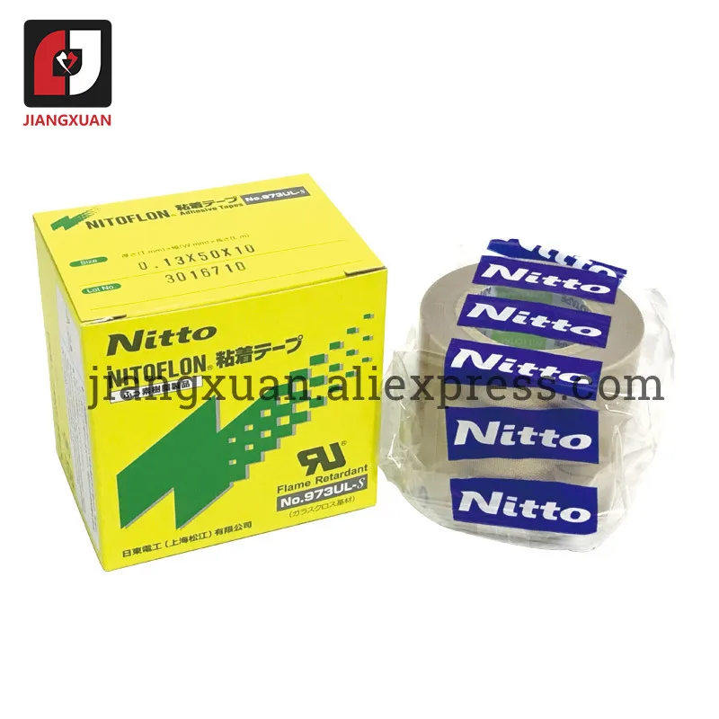 Imagem -02 - Japão Nitto Denko Ptfe Fita de Fibra de Vidro Nitoflon Peças 973ul-s