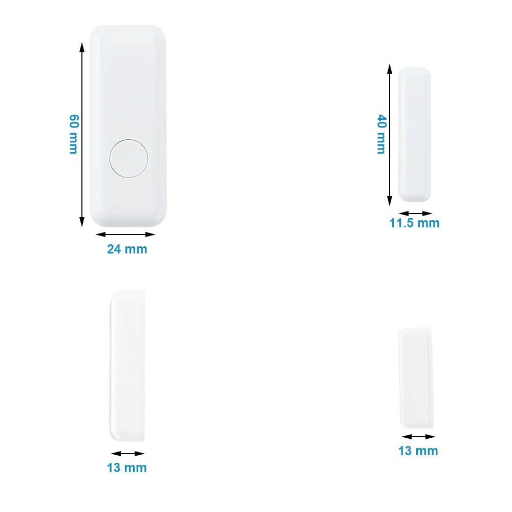 Door Window Sensor Wireless 433MHz Magnetic Switch Contact Detector Signaling for Intruder home Security Alarm System