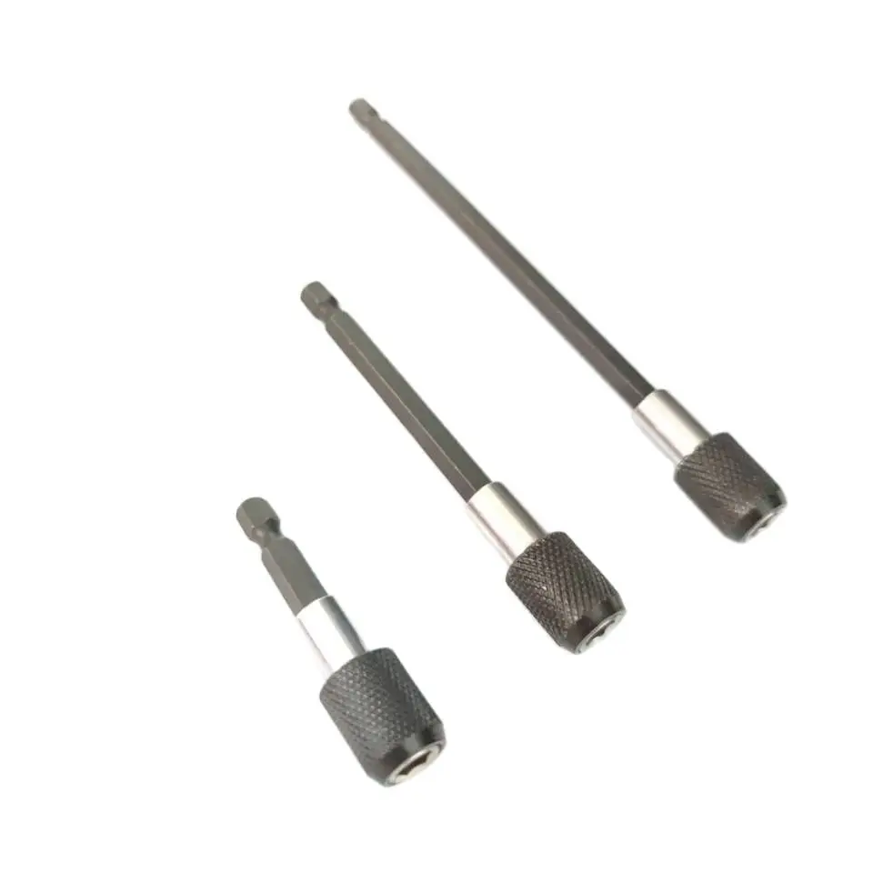 1pc 60mm 100mm 150mm 1/4 pollici codolo esagonale cacciavite a sgancio rapido supporto per punte barra di prolunga presa per utensili a cambio rapido